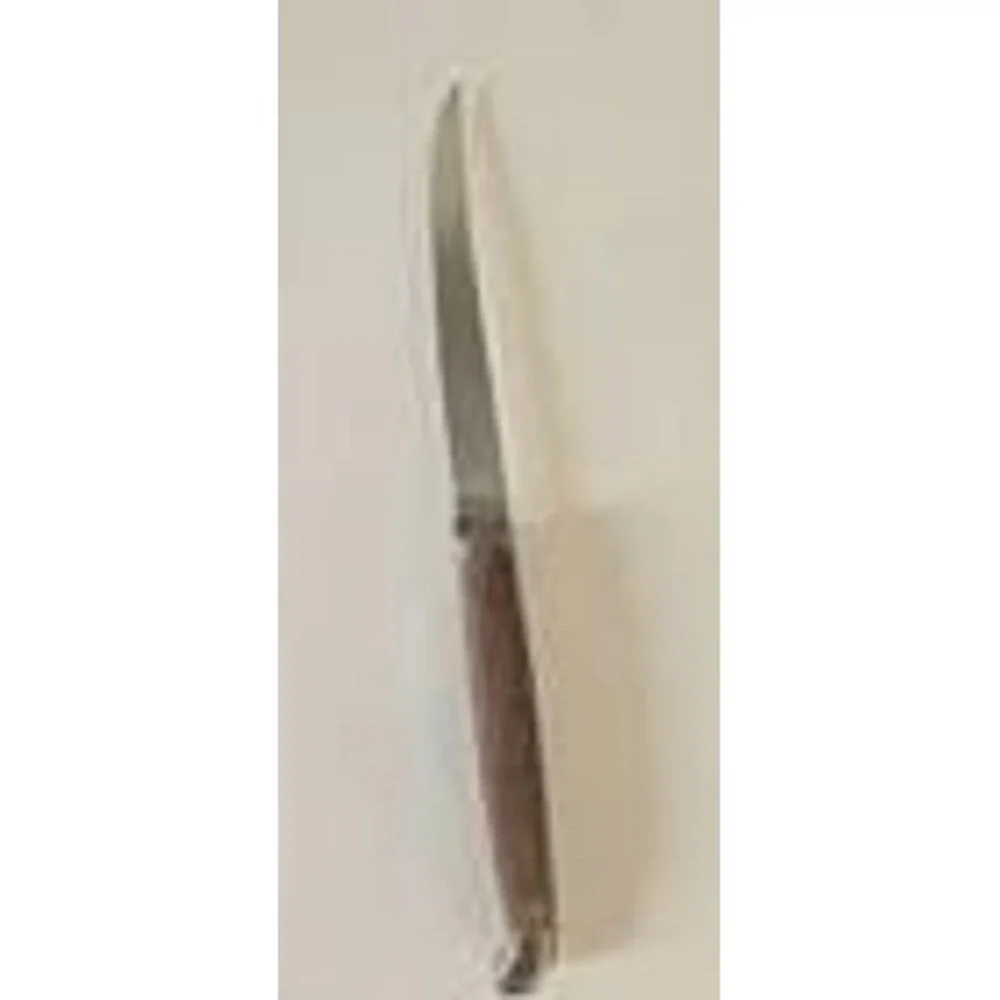 Vintage Full Tang Wood Handle Birds Head Pommel Kitchen Boning Utility Knife 9